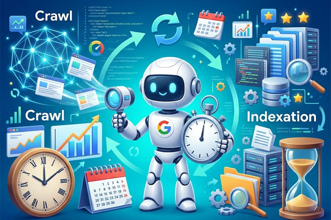Délais de Google : crawl, indexation et récupération, combien de temps avant de voir les effets ?