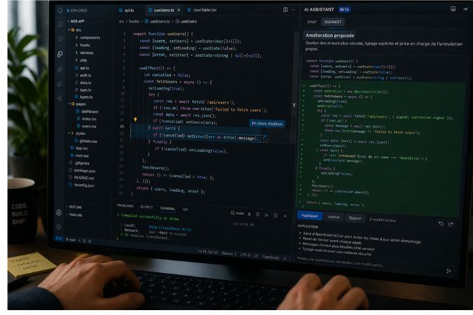 utilisation de l'IA dans le développement web