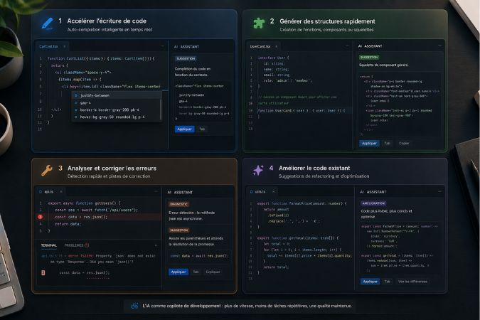 utilisation de l'IA dans le développement web