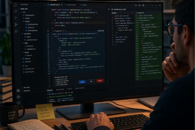 utilisation de l'IA dans le développement web