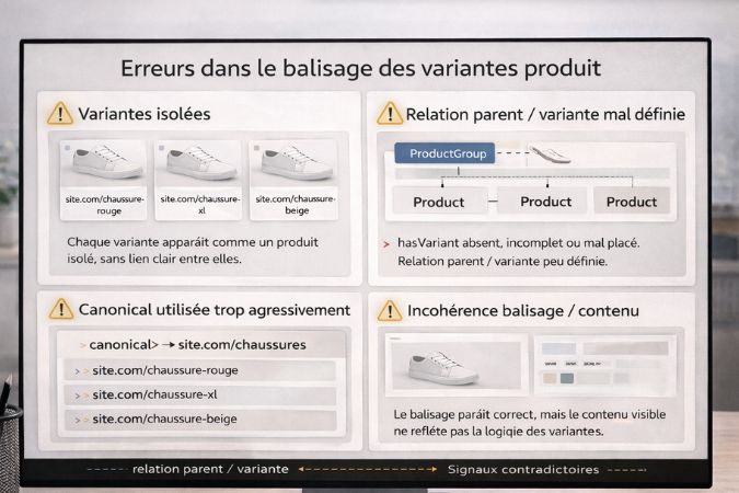 balisage des variantes produit