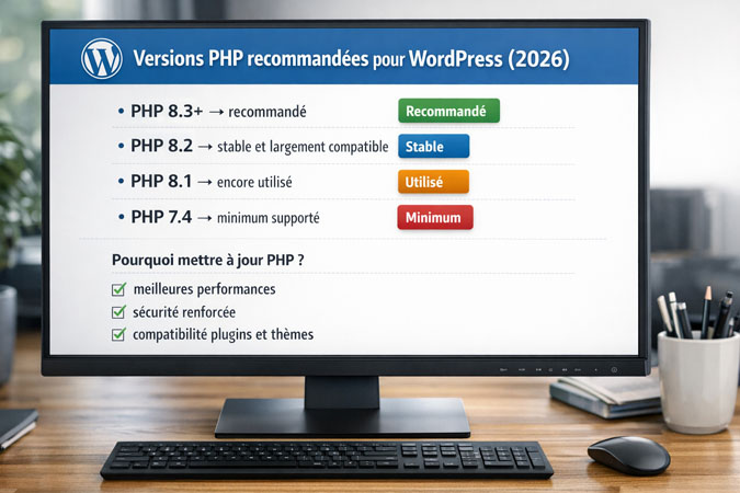 version PHP pour WordPress